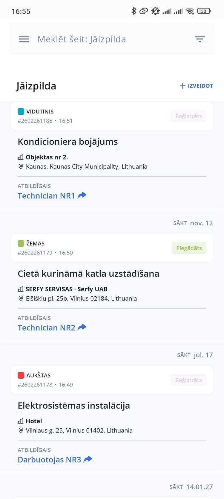 Sekojiet reālajā laikā